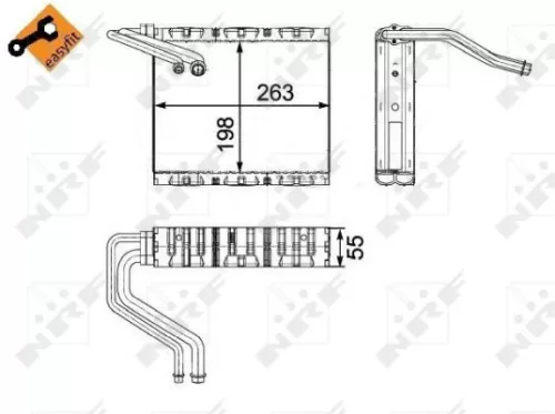 NRF Evaporator, air conditioning (36142)