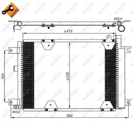 NRF Condenser, air conditioning (35580)