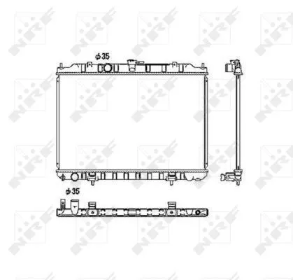 NRF Radiator, engine cooling (53452)