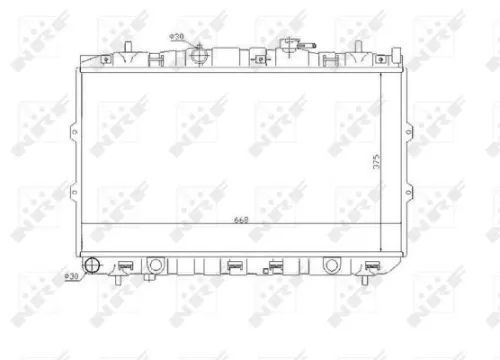 NRF Radiator, engine cooling (53819)