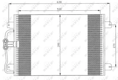 NRF Condenser, air conditioning (35832)