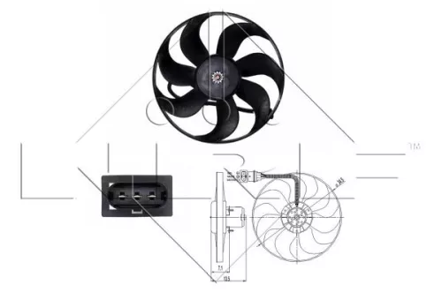 NRF Fan, engine cooling (47397)
