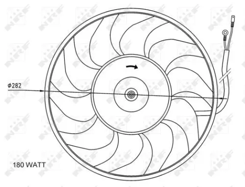 NRF Fan, engine cooling (47071)
