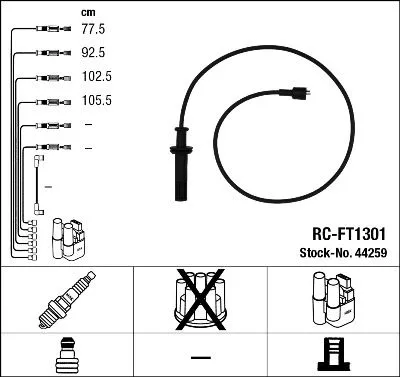 NGK Ignition Cable Kit (44259)