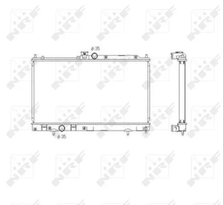 NRF Radiator, engine cooling (53591)