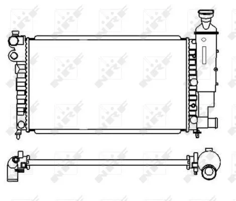 NRF Radiator, engine cooling (58920)