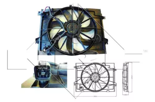 NRF Fan, engine cooling (47285)