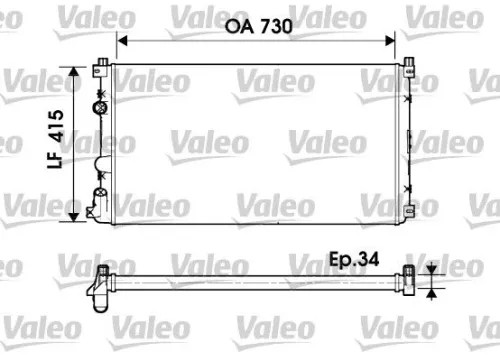 VALEO Radiator, engine cooling (732918)