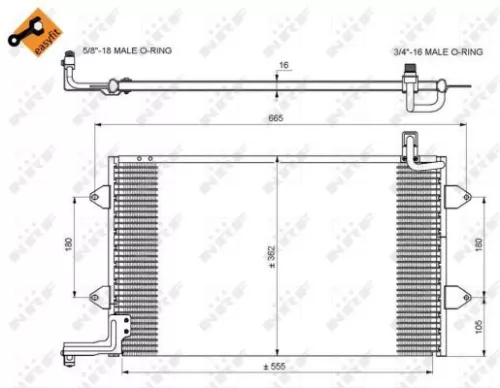 NRF Condenser, air conditioning (35584)