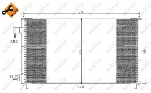NRF Condenser, air conditioning (35681)