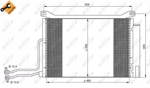 NRF Condenser, air conditioning (35787)