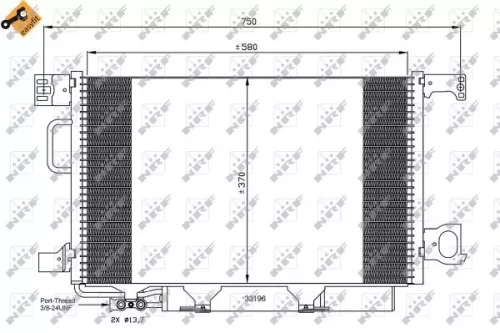 NRF Condenser, air conditioning (35893)