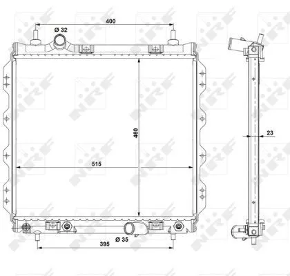 NRF Radiator, engine cooling (53337)