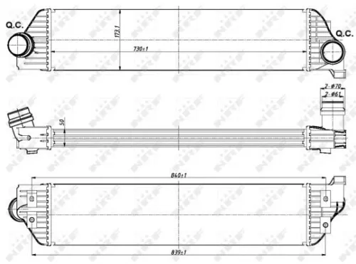 NRF Charge Air Cooler (30358)