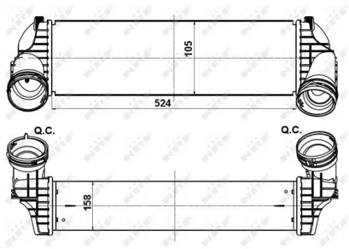 NRF Charge Air Cooler (30359)