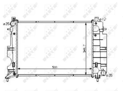 NRF Radiator, engine cooling (58108)