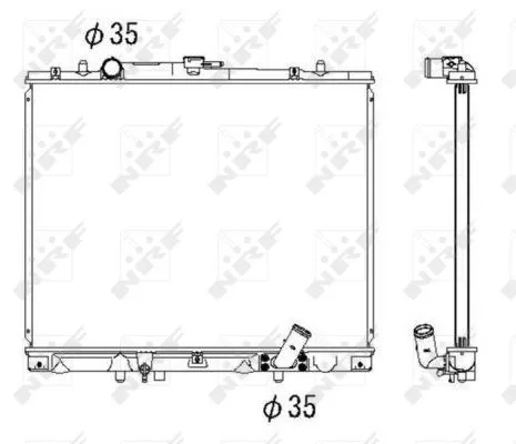 NRF Radiator, engine cooling (53285)
