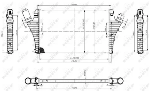 NRF Charge Air Cooler (30858)