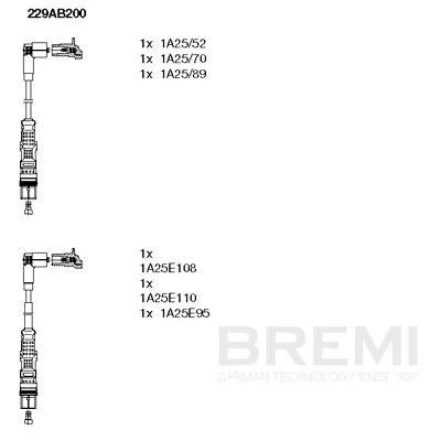 BREMI Ignition Cable Kit (229AB200)