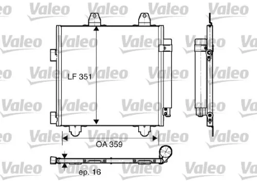 VALEO Condenser, air conditioning (818014)