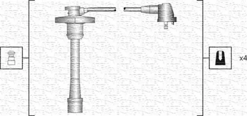 MAGNETI MARELLI Ignition Cable Kit (941318111188)