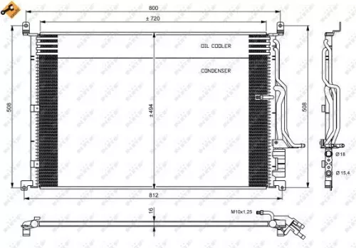 NRF Condenser, air conditioning (35923)