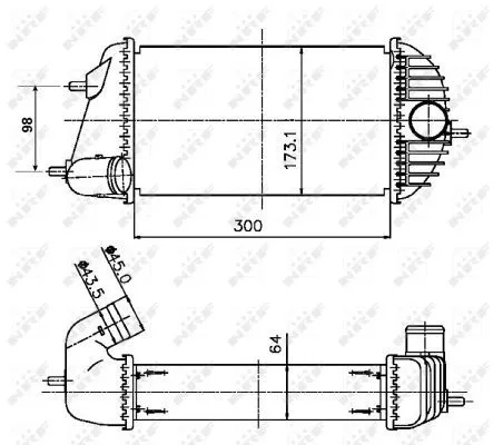 NRF Charge Air Cooler (30246)