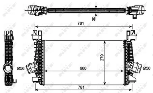 NRF Charge Air Cooler (30270)