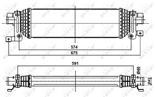 NRF Charge Air Cooler (30285)