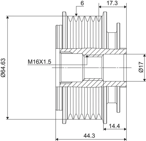 VALEO Alternator Freewheel Clutch (588084)