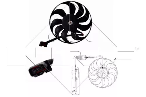 NRF Fan, engine cooling (47392)