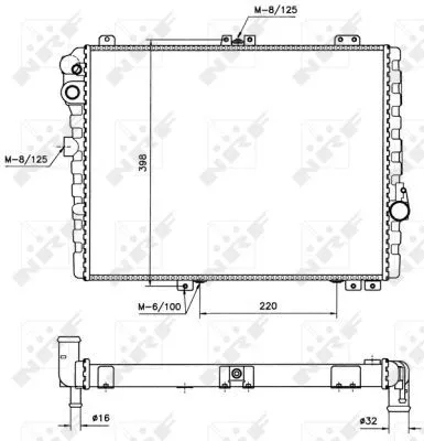 NRF Radiator, engine cooling (58579)