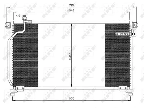 NRF Condenser, air conditioning (35374)