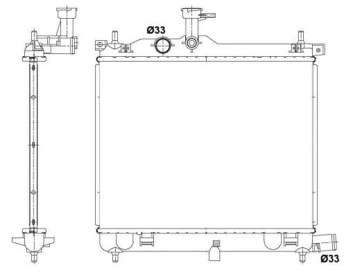 NRF Radiator, engine cooling (53025)