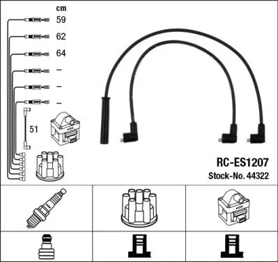NGK Ignition Cable Kit (44322)
