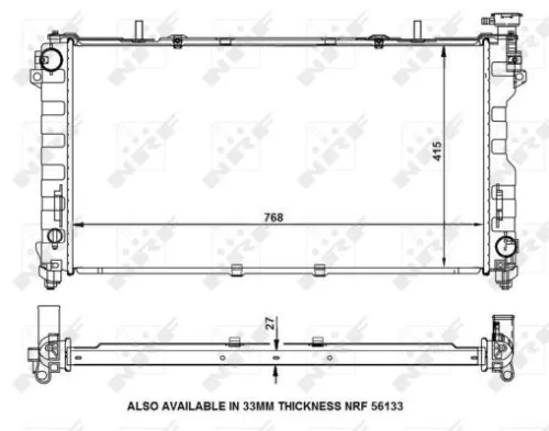 NRF Radiator, engine cooling (53156)