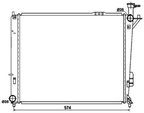 NRF Radiator, engine cooling (53174)