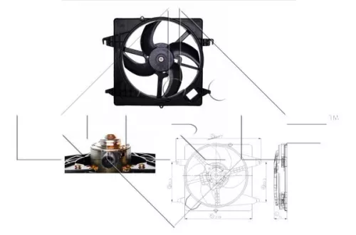 NRF Fan, engine cooling (47259)