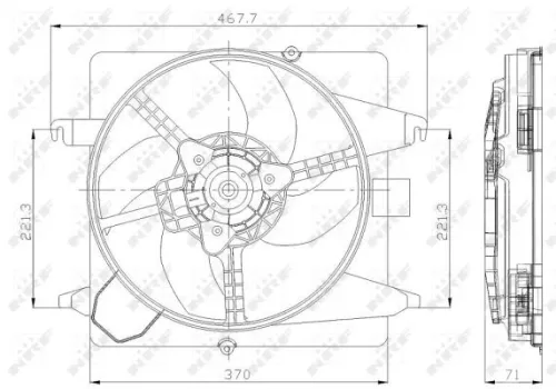 NRF Fan, engine cooling (47259)