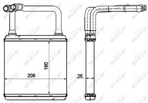 NRF Heat Exchanger, interior heating (54273)