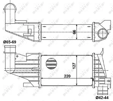 NRF Charge Air Cooler (30258)