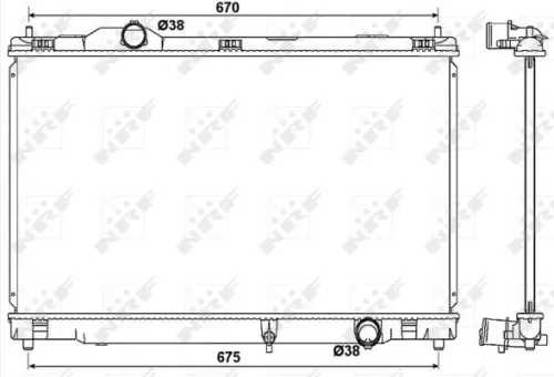 NRF Radiator, engine cooling (53039)