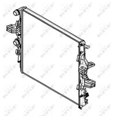 NRF Radiator, engine cooling (58431)