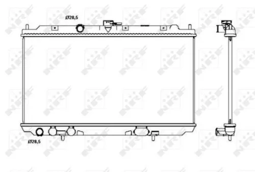 NRF Radiator, engine cooling (53387)
