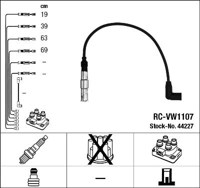 NGK Ignition Cable Kit (44227)