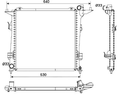 NRF Radiator, engine cooling (53164)