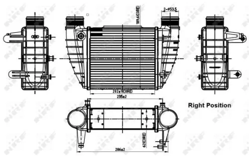 NRF Charge Air Cooler (30252)