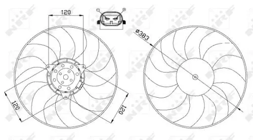 NRF Fan, engine cooling (47666)