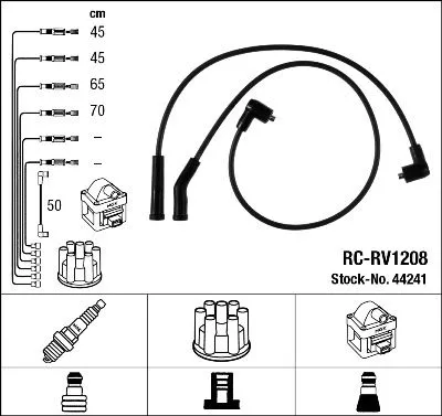 NGK Ignition Cable Kit (44241)