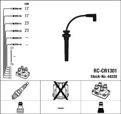NGK Ignition Cable Kit (44228)